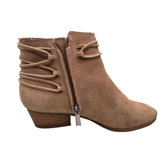Vince camuto Carlina tan suede ankle boots tassels side zip women’s size 8.5m - Picture 5 of 13